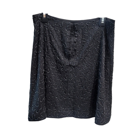 FREE PEOPLE 2 piece Beaded Black Skirt Set - Picture 5 of 11